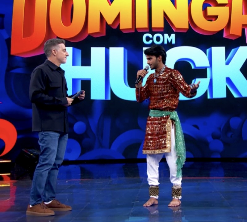 Praveen Prajapat on Domingão com Huck